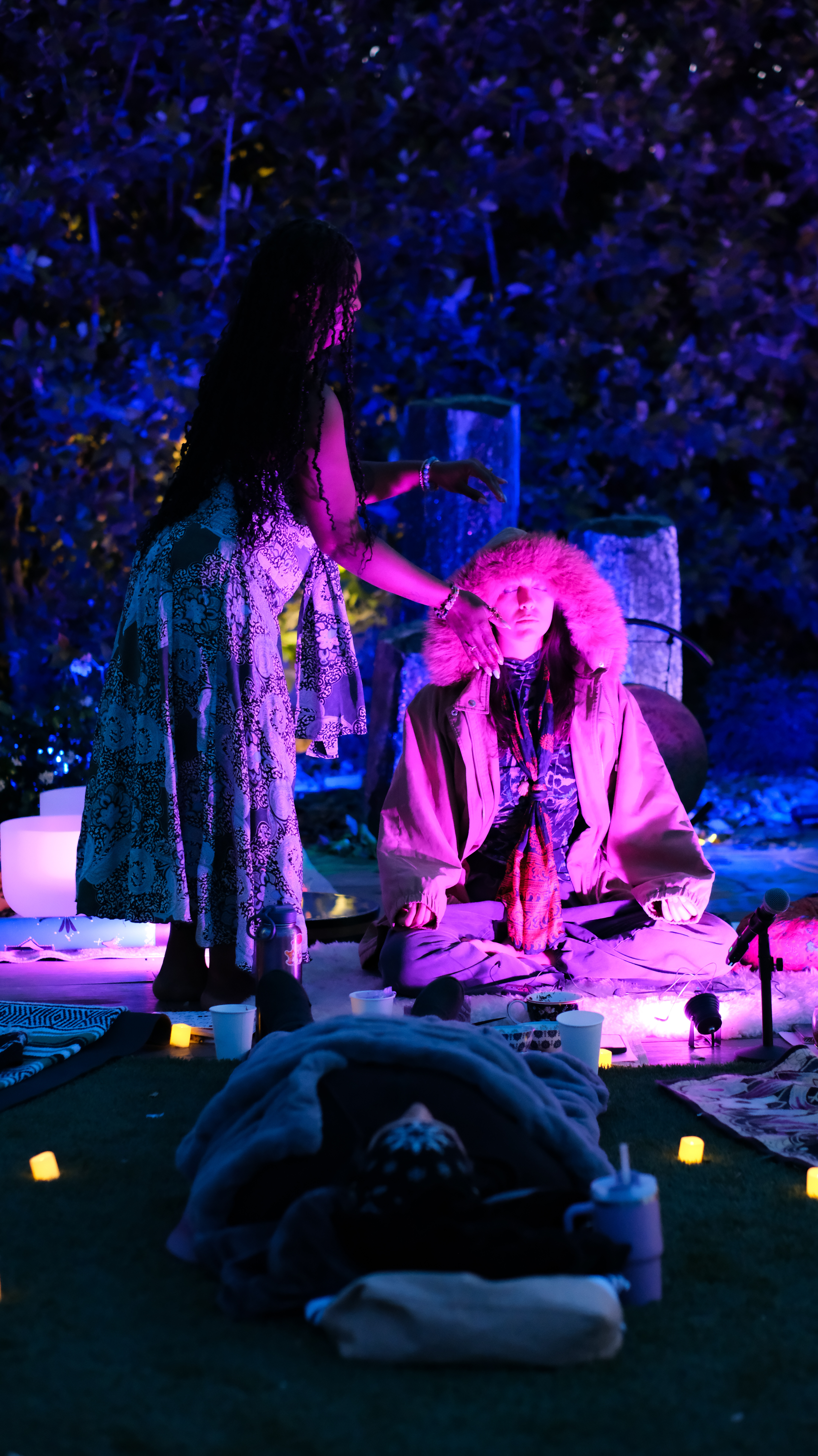 Healing ceremony with energy work