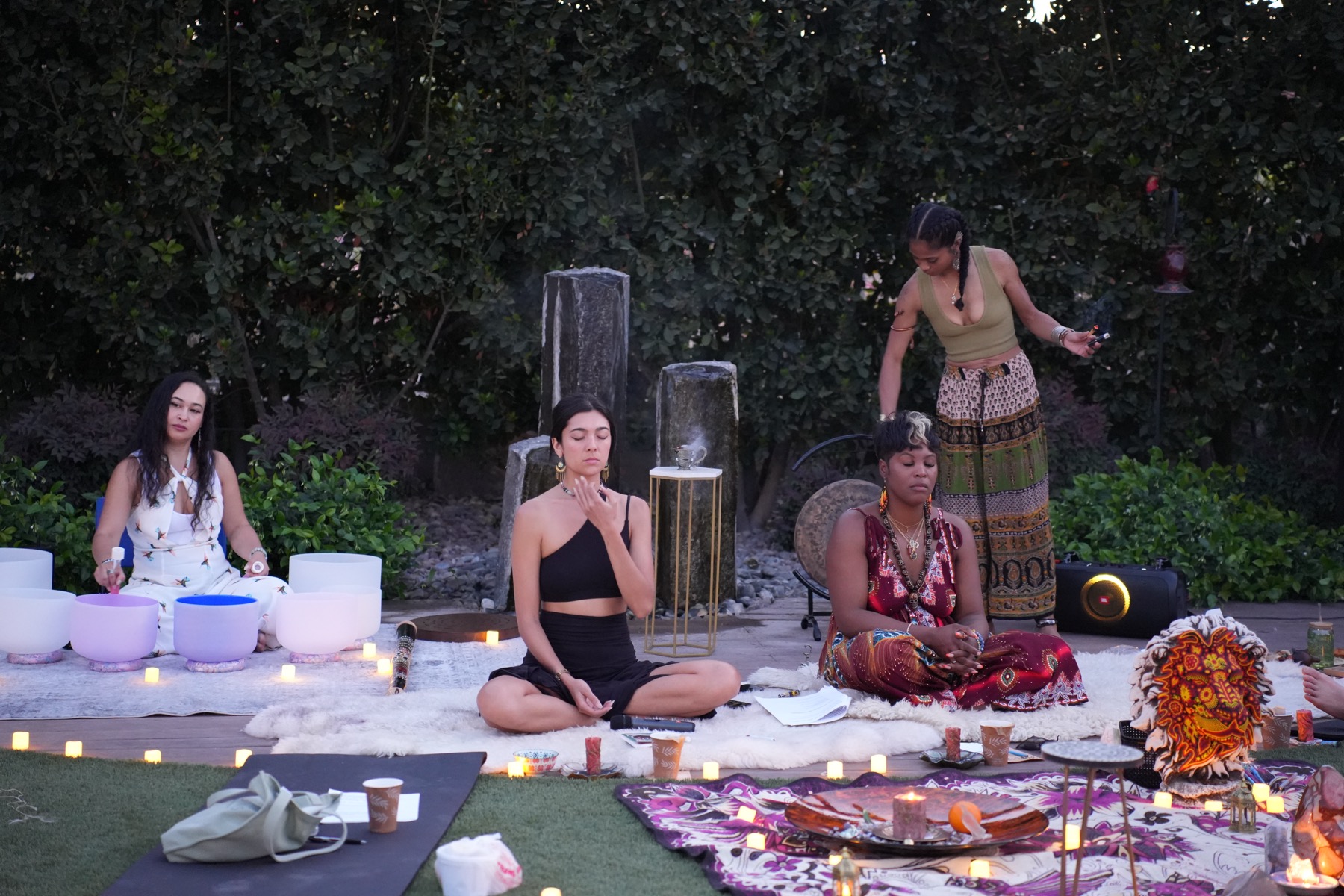 Candle Divination Launch Event altar